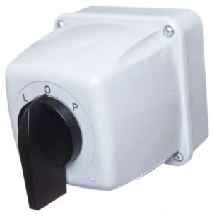 Łącznik krzywkowy L-0-P 3P 25A w obudowie IP44, Łuk 25-43; 922529, ELEKTROMET