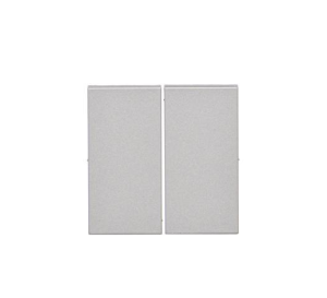 SIMON55 Klawisz podwójny do łączników i przycisków, (klawisz), aluminium mat