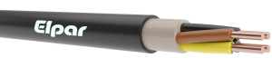 Kabel N2XH-J 4x1,5 RE B2ca 0,6/1kV bezhalogenowy, energetyczny i sterowniczy, czarny; ELPAR