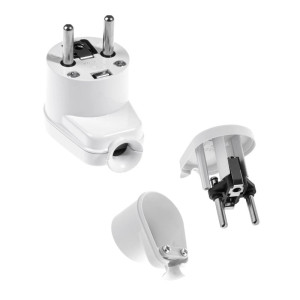 Wtyczka kątowa rozbieralna 2p+Z 16A 250V, WT-16 BIAŁY; W-10104, PLASTROL