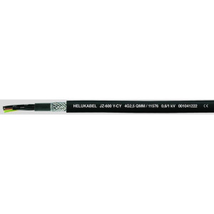 Kabel sterowniczy JZ-600-Y-CY 3G0,75 QMM 0,6/1kV elastyczny, żyły czarne numerowane, ekranowany, 11490; HELUKABEL