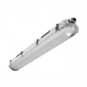 Oprawa hermetyczna LED 600x80x68mm 21W/12W 1800-3150 lm 230V, IP65 IK09 szary, 4000K neutralna biel 120st, 5 lat gwar, LIMEA GIGANT; SLI028250NW_PW, SPECTRUM