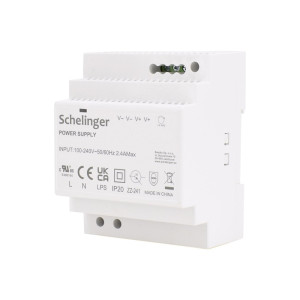 Zasilacz na szynę DIN 24V 92W; A21-LDD092-4P-24V, SCHELINGER