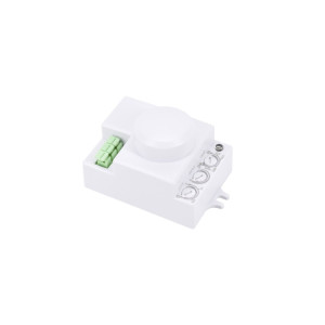 Czujnik Mikrofalowy 1200w 360* Ip20 Prostokątny Biały Mini