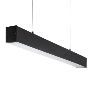 Oprawa liniowa pod tuby LED T8, czarna ALIN 4LED 1X120-B