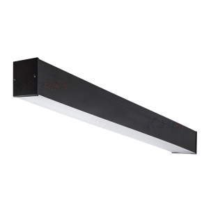 Oprawa liniowa pod tuby LED T8 G13, max36W, 220-240VAC, wymiary: 1240x60x69mm, klosz matowy, ALIN 4LED 1X120-B-NT, CZARNA; 27420