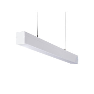 Oprawa liniowa wisząca pod tuby LED T8 G13, max36W, 220-240VAC, wymiary: 1240x60x69mm, klosz matowy, ALIN 4LED 1X120-W, BIAŁA; 27413