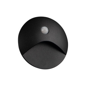 EXIN LED PIR O W-NW Oprawa przyschodowa LED z czujnikiem ruchu 50lm 4000K 2,5W 220-240VAC IP65 CZARNA KANLUX