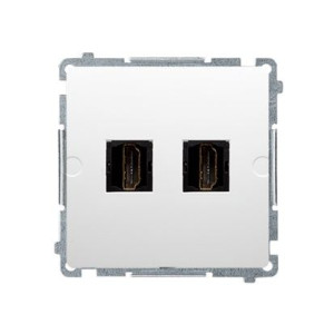 BASIC Gniazdo HDMI podwójne (moduł); białe