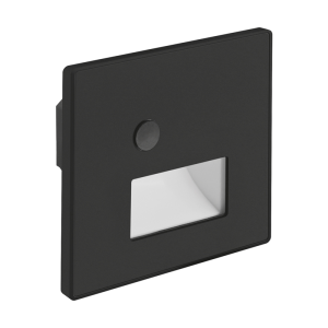 Lampa schodowa LED z czujnikiem ruchu WEKTOR LED D PIR 1,2W BLACK CCT