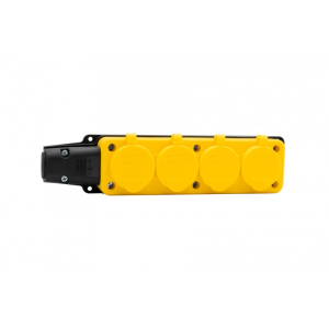 Listwa gumowa 4x230V 16A IP54 żółta
