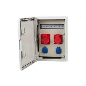 Rozdzielnica budowlana RB-300 12M 16/5, 32/5, 2x230V