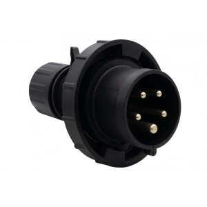 Wtyczka siłowa 32A 5p czarna IP67