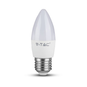 Żarówka LED E27 C35 4,5W 470lm świeczka, barwa światła chłodna biel 6500K;2143441, V-TAC