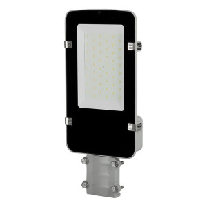 Oprawa uliczna LED 30W 2810lm barwa: 4000K neutralna biel, obudowa szara IP65 wymiary: 417.6x198.6x60mm, 5 lat gwarancji, Chip SAMSUNG; 21525; V-TAC