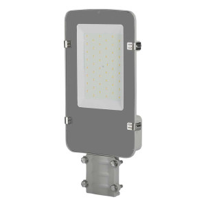 Oprawa uliczna LED 30W 3000lm barwa: 6500K chłodna biel, obudowa szara IP65 wymiary: 417.6x198.6x60mm, 5 lat gwarancji, Chip SAMSUNG; 215261; V-TAC