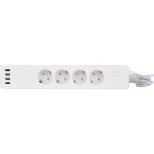 WiFi 4SOC SCHUKO 4USB - Gniazda WiFi SMART z USB (listwa)