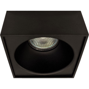 ANGUS-S Black - Oczko (komponent) kwadrat aluminium