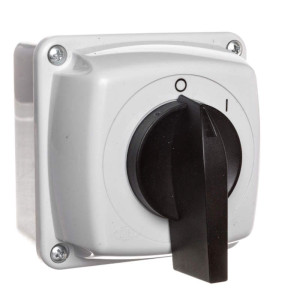 Łącznik krzywkowy 0-1 1P 16A w obudowie IP44, Łuk E16-53; 951652, ELEKTROMET