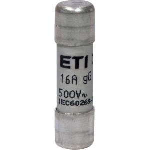 Wkładka topikowa cylindryczna, CH10x38 gG 16A/500V; 002651019, ETI POLAM