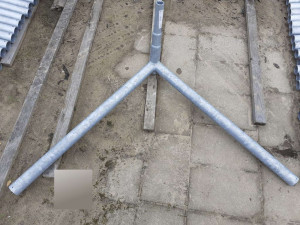 Wysięgnik słupowy kątowy 2-ramienny 90st., podnoszenie 0,2m, 10st., wysięg 1m