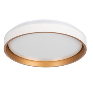 Plafoniera LED sterowana pilotem ze ściemnianiem, max. 25W max1460lm, 2700/4000/6500K, IP20, okrągła biała/złota, SOLN LED CCT DIM WG; 39110, KANLUX