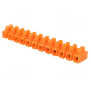 Złączka gwintowana 12-torowa 6mm2 400V pomarańczowa (odpowiednik LTF12-6); E.4033P, PAWBOL