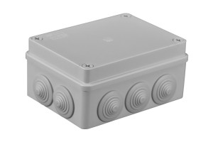 Puszka n/t IP65 150x110x70 bezhalogenowa, 10 dławików, szara, S-BOX306; PAWBOL