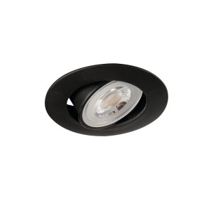 FIZU 4,8W CW-B 6500K CW-B- oprawa LED downlight okrągła czarna regulowana IP20