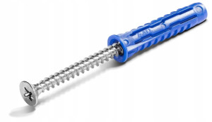 Kołek uniwersalny 4ALL fi 10 mm z wkrętem 6,0x60mm, opk=25szt; 4ALL-10+6060, RAWLPLUG
