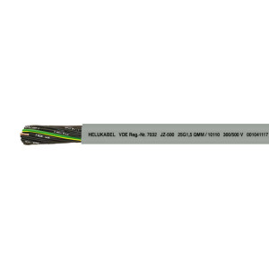 Kabel sterowniczy JZ-500 4G1 QMM 300/500V elastyczny, żyły czarne numerowane; 10063, HELUKABEL