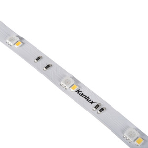 Taśma LED 1m =16W i 1600lm, barwa światła: 3000K ciepła biel, 24VDC IP650, długość 5m (1szt), LED L120 16W/M 24 IP65-WW; 33314, KANLUX