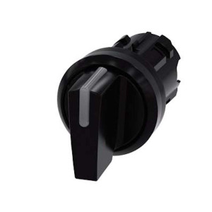 Przełącznik 3 pozycyjny 22mm czarny/biały z samopowrotem I>O