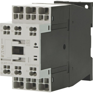 Stycznik mocy 3P 17A 7,5kW AC-3 400V, cewka 24VAC, styki pomocnicze: 1NO+1NC (1Z+1R), zaciski szybkozłącza, DILM17-11(24V50/60HZ)-PI ; 199281, EATON ELECTRIC