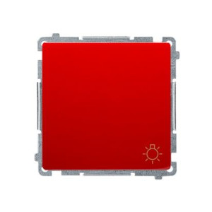 BASIC Przycisk światło (moduł), 10AX, 250V~, zaciski śrubowe; czerwony