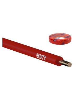 Przewód DY 1,5 czerwony H07V-U 450/750V, jednożyłowy, żyła jednodrutowa, krążek 100m; NKT CABLES