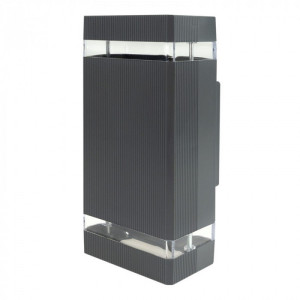 Oprawa elewacyjna plastik OE-6S 2xGU10 ANTRACYT