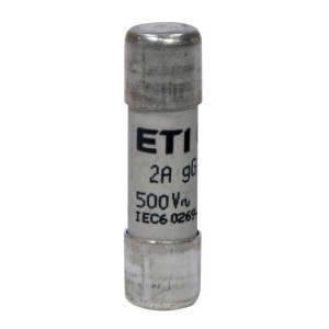 Wkładka topikowa cylindryczna, CH10x38 gG 2A/500V; 002651013, ETI POLAM