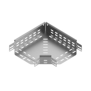Kolanko korykta 90 stopni szerokość 200mm wysokość 60mm, grubość blachy 1,0mm, cynkowanie metodą zanurzeniową, KKJ200H60-F; 1662203 BAKS