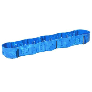 Puszka podtynkowa gips, z wkrętami, niebieska KP64-5L 5-krotna 80966003