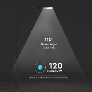 Lampa uliczna LED Slim 50W 6000lm, barwa światła chłodna biel 6400K, Chip SAMSUNG; 21959 V-TAC