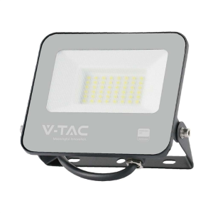 Naświetlacz LED URBIN 120 30W 4050lm, barwa światła chłodna biel 6500K, obudowa IP65 czarna z przewodem 1m, Chip Samsung; 23198 V-TAC