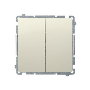 BASIC Łącznik świecznikowy (moduł), 10AX, 250V~, zaciski śrubowe; beż