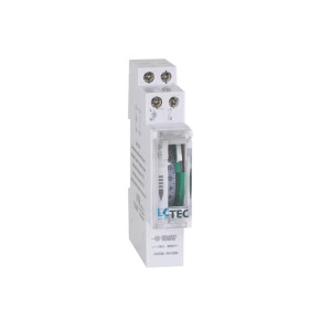 Zegar, programator sterujący analogowy dobowy z podtrzymaniem 16A 230VAC TH35 1M; YX-180, 493212 LC TEC