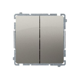 BASIC Łącznik świecznikowy z podświetleniem (moduł), 10AX, 250V~, zaciski śrubowe; satynowy