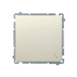 SIMON BASIC Łącznik schodowy 10A 250V, moduł, zaciski szybkozłącza, beż; BMW6.01/12