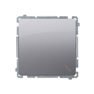 SIMON BASIC Łącznik schodowy 10A 250V, moduł, zaciski szybkozłącza, stal inox; BMW6.01/21