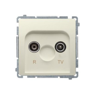 BASIC Gniazdo antenowe R-TV końcowe, separowane (moduł); beż