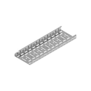 Korytko kablowe metalowe perferowane szerokość 100mm wysokość 42mm, blacha 0,5mm, szt.=2m, opk=4szt., KGR100H42/2; 141517 BAKS