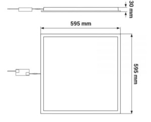 Panel LED do biur 60x60 36W 3600lm UGR 0,95, ORO BACKLIT LED 36W 60X60 NW UGR; ORO33118 LED-POL